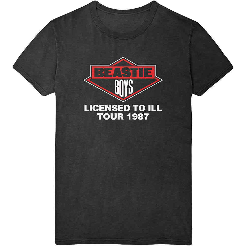 The Beastie Boys - Licensed To Ill Tour 1987 Heren Tshirt - Zwart
